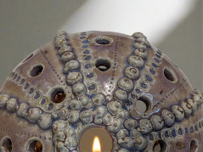 Sea Urchin Candle Holder - Serene Natural Tone