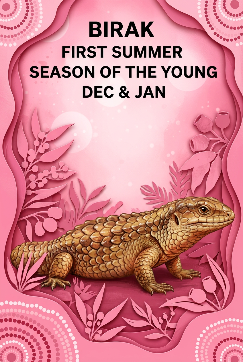 BIRAK creative refresh, pink with bobtail lizard