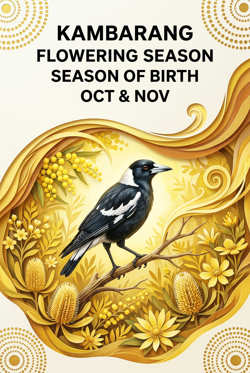 KAMBARANG creative refresh, yellow with magpie