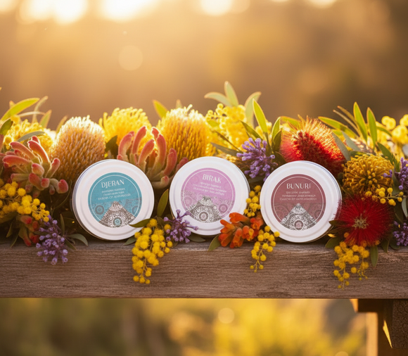 Six Seasons Candles - Native Flower Background